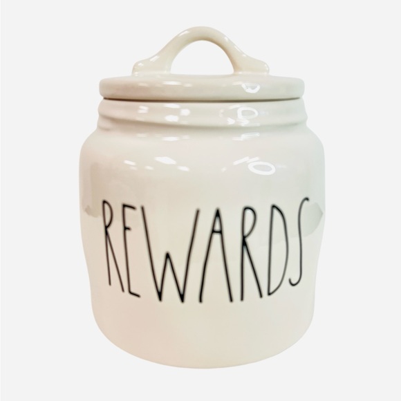 Rae Dunn Rewards Ceramic Dog Treat Canister Beige Size 7”Hx6”W - Picture 2 of 6